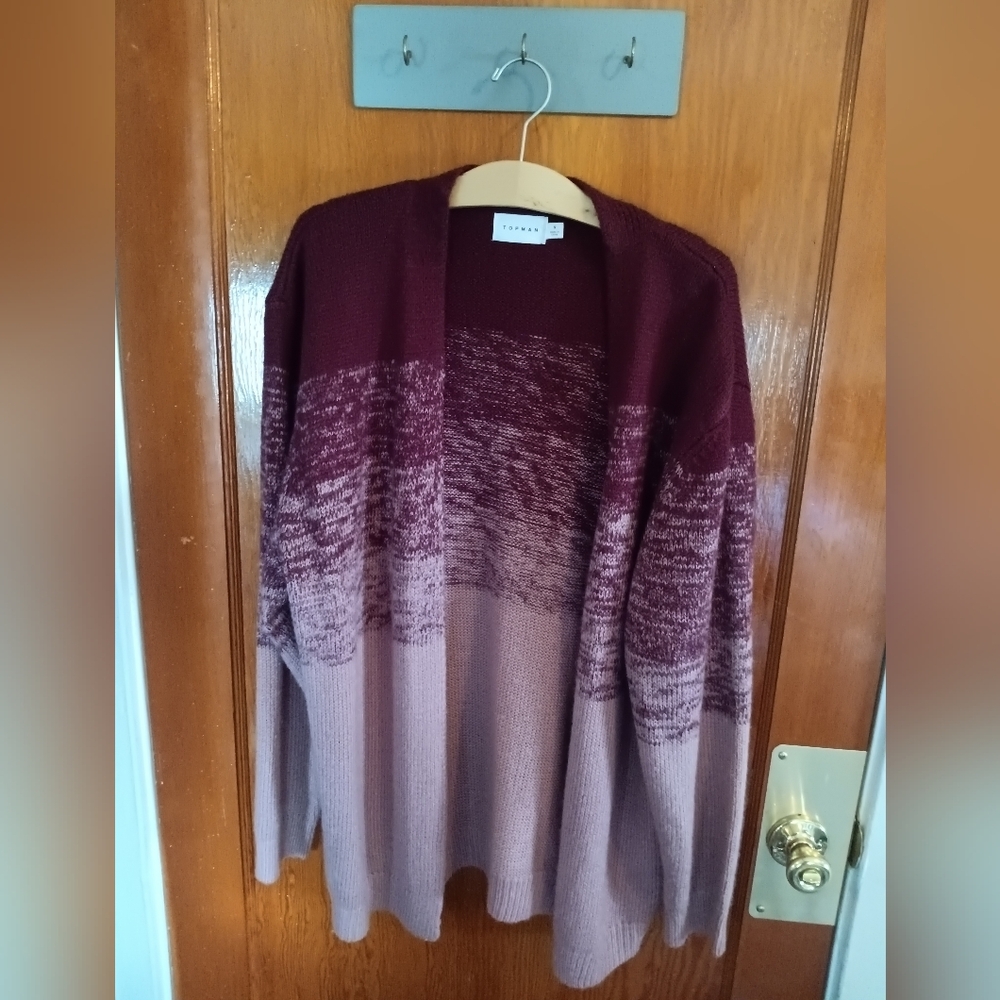 [TOPMAN] Maroon & Rose Pink MENS Cardigan